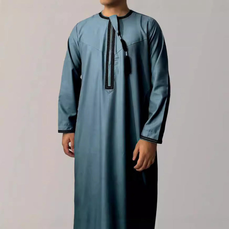 Premium Omani Thobe Round Neck