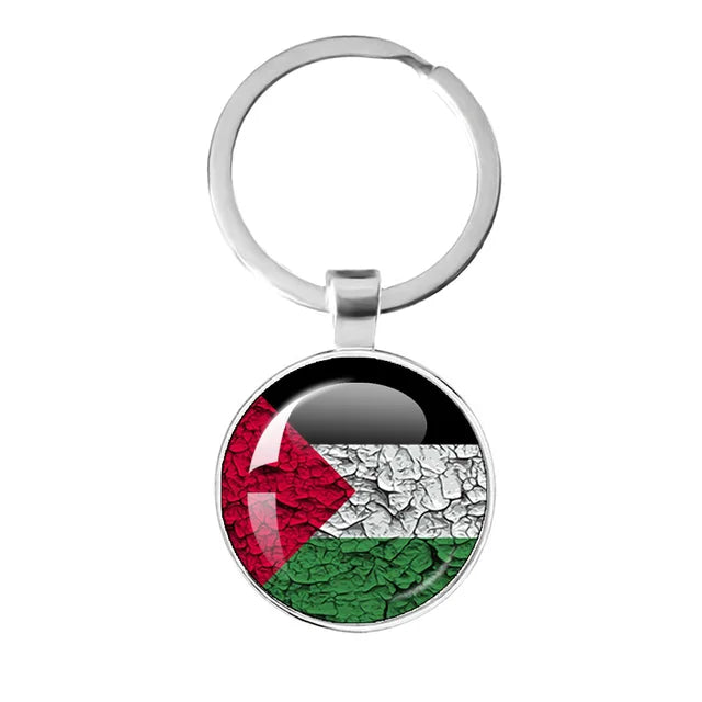 Customized Keychain with National Flag