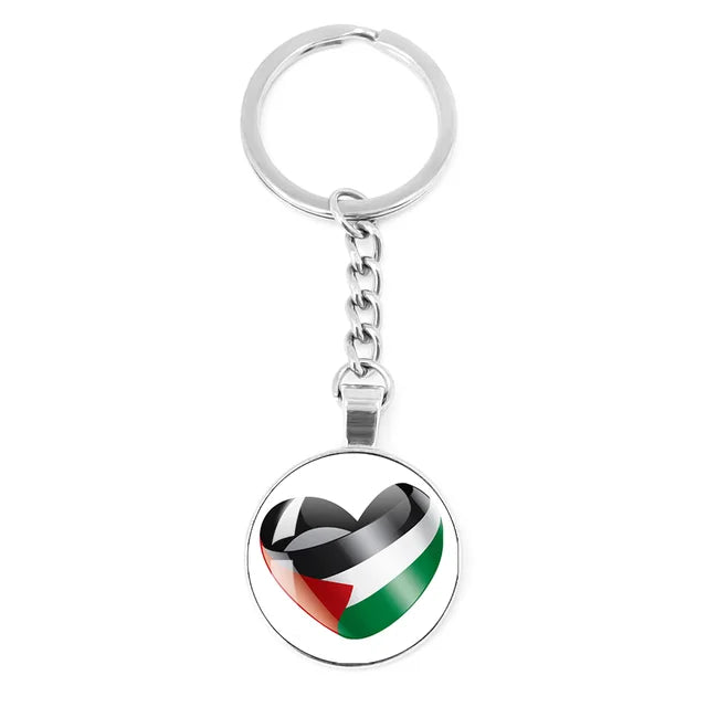 Customized Keychain with National Flag