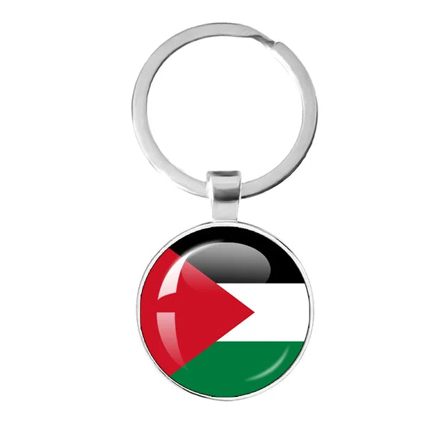 Customized Keychain with National Flag