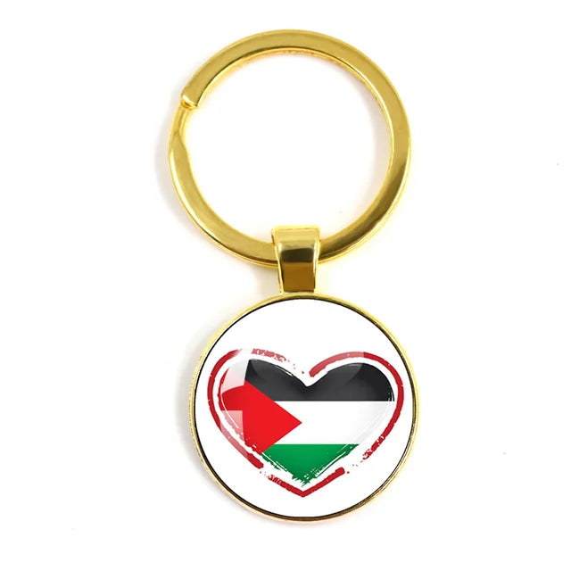 Customized Keychain with National Flag