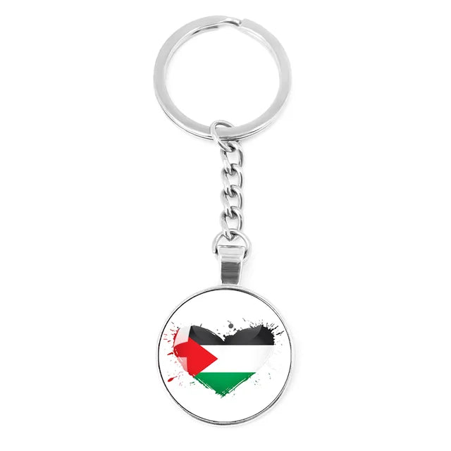 Customized Keychain with National Flag