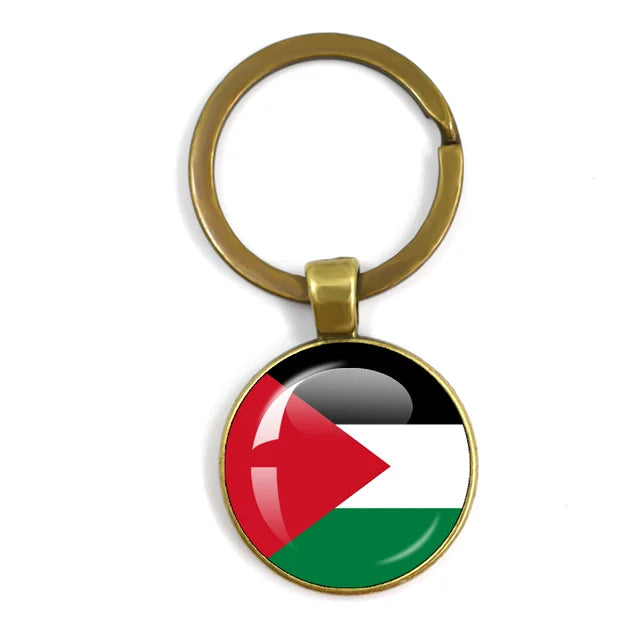 Customized Keychain with National Flag