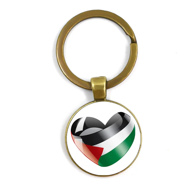 Customized Keychain with National Flag