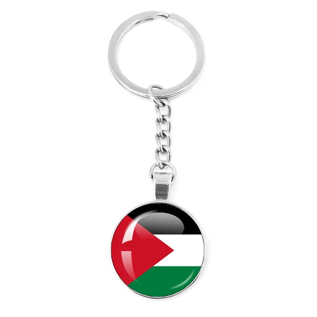 Customized Keychain with National Flag