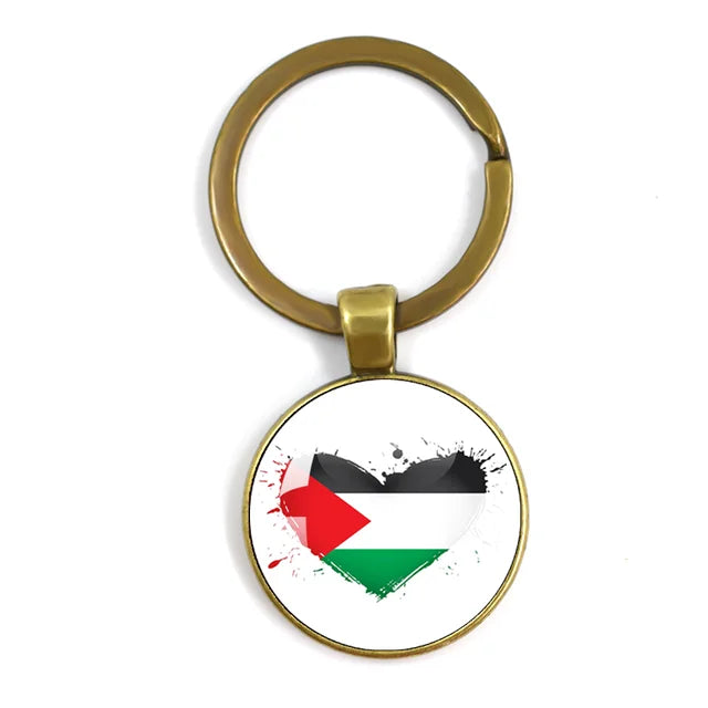 Customized Keychain with National Flag