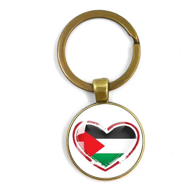 Customized Keychain with National Flag