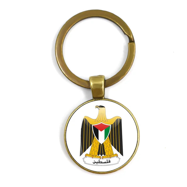 Customized Keychain with National Flag