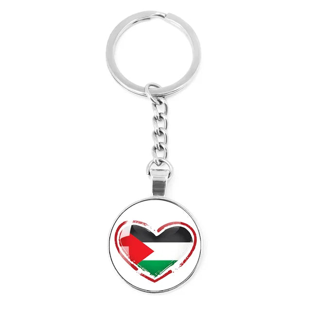 Customized Keychain with National Flag