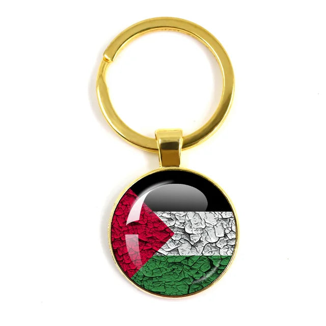 Customized Keychain with National Flag