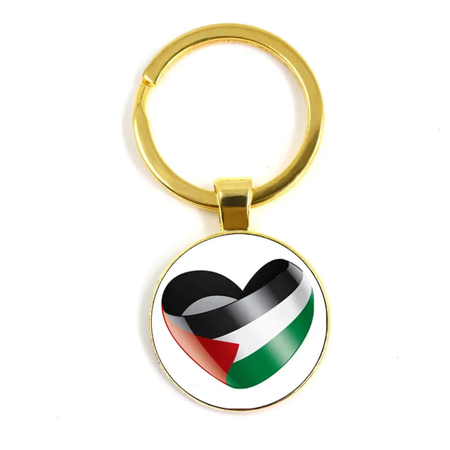 Customized Keychain with National Flag