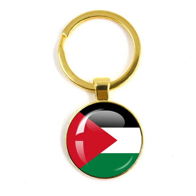 Customized Keychain with National Flag