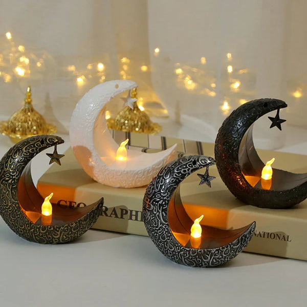 Starry Moon Candle Holder