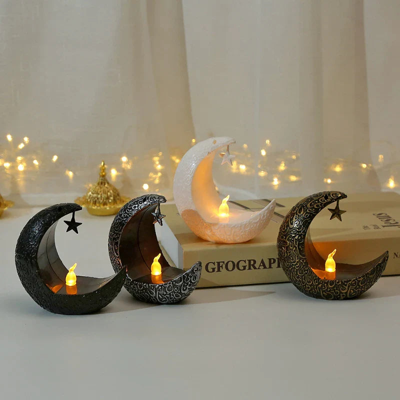 Starry Moon Candle Holder