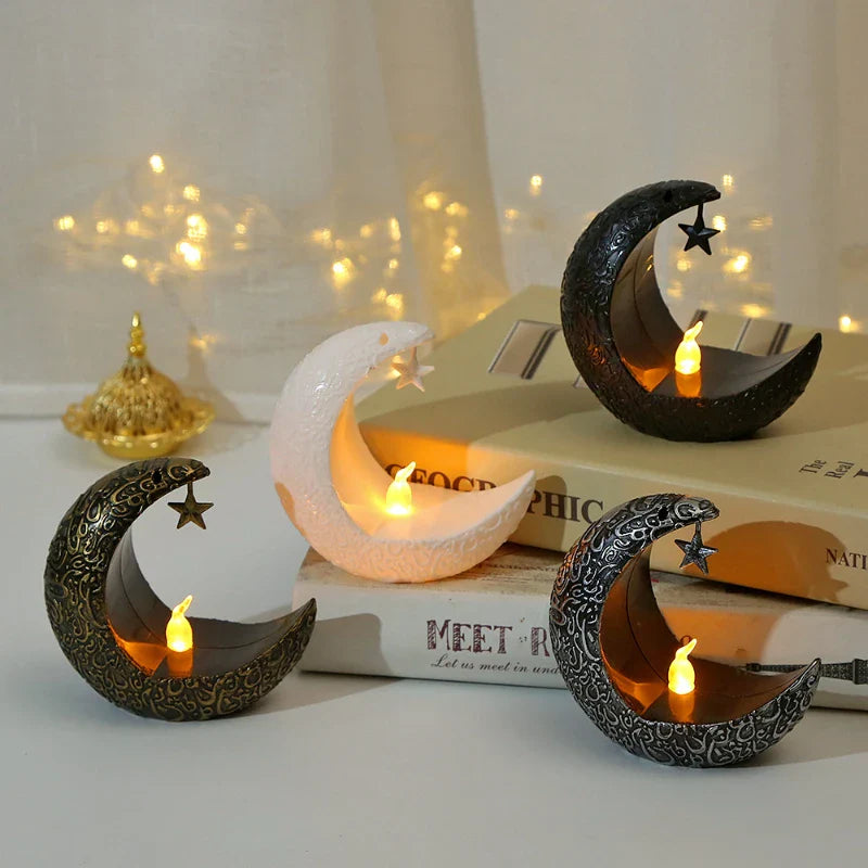 Starry Moon Candle Holder