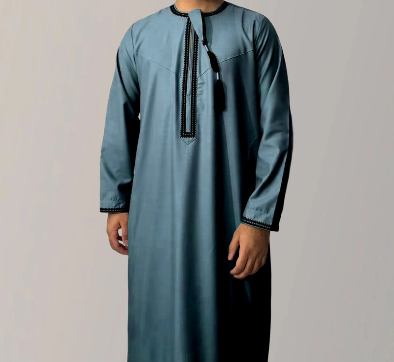 Premium Omani Thobe Round Neck