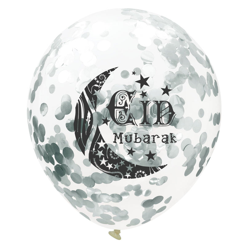 Moon Castle Party Balloon Set with Latex and Glittery Paper Pieces