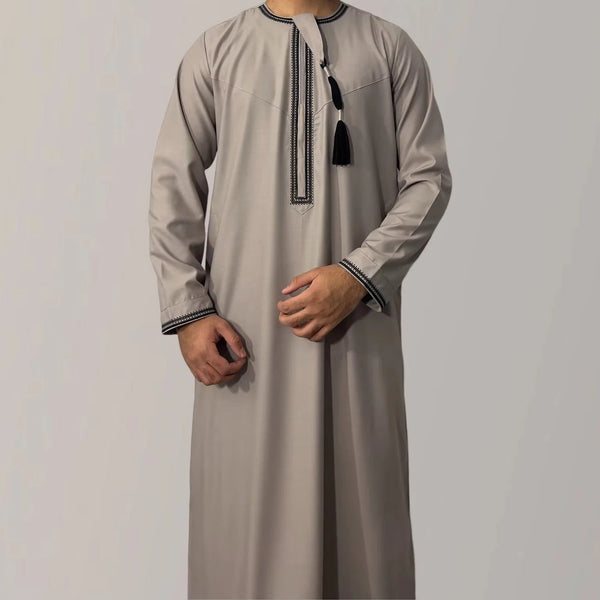 Premium Omani Thobe Round Neck