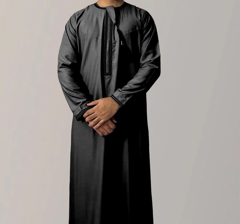 Premium Omani Thobe Round Neck