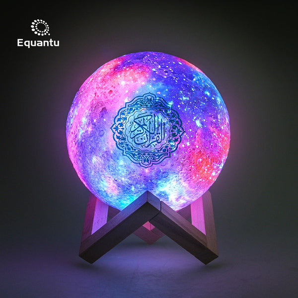 Quran Speaker Moon Lamp with Bluetooth Speaker and LED Stand