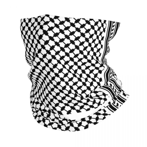 Black and White Keffiyeh Scarf Breathable Wrap