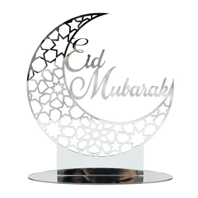 Celebrate Eid Mubarak with this Elegant Acrylic Mirror Decoration.