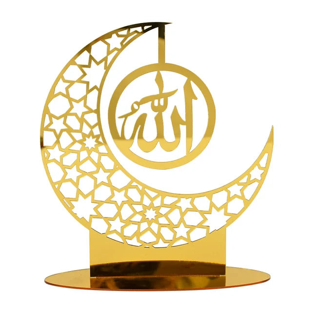 Celebrate Eid Mubarak with this Elegant Acrylic Mirror Decoration.