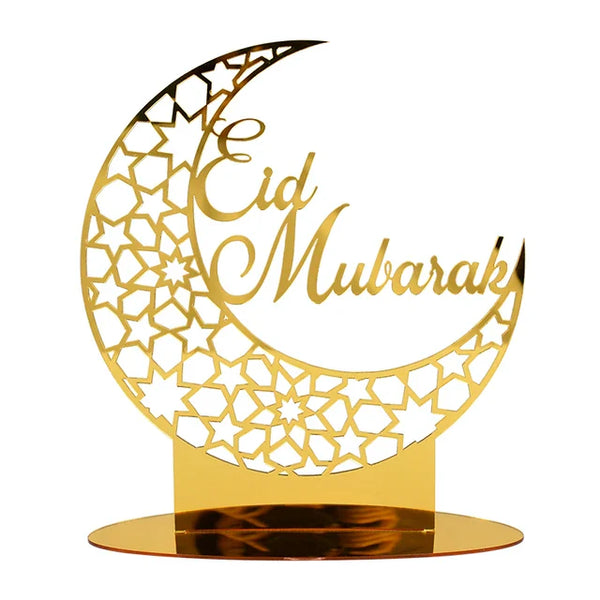 Celebrate Eid Mubarak with this Elegant Acrylic Mirror Decoration.