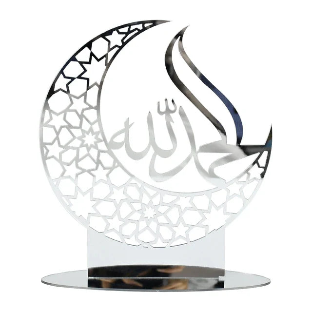 Celebrate Eid Mubarak with this Elegant Acrylic Mirror Decoration.