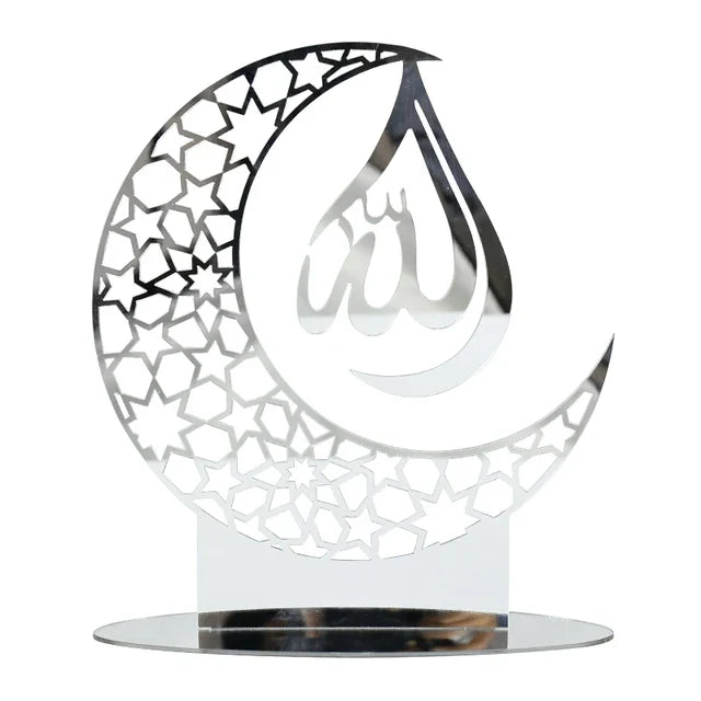 Celebrate Eid Mubarak with this Elegant Acrylic Mirror Decoration.