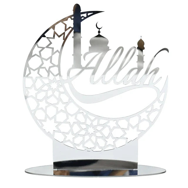 Celebrate Eid Mubarak with this Elegant Acrylic Mirror Decoration.