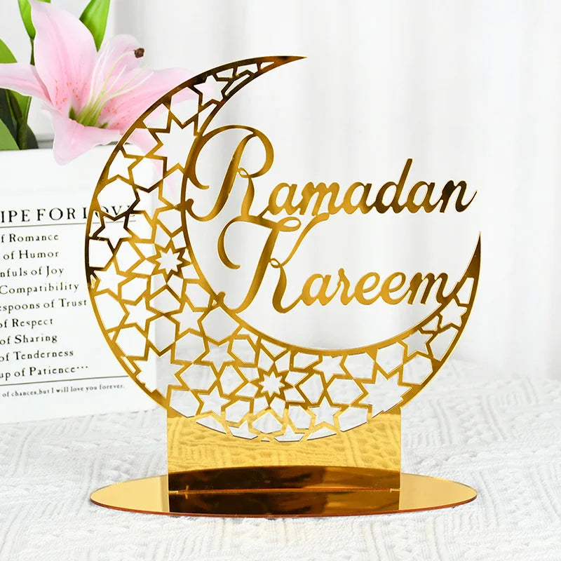 Celebrate Eid Mubarak with this Elegant Acrylic Mirror Decoration.