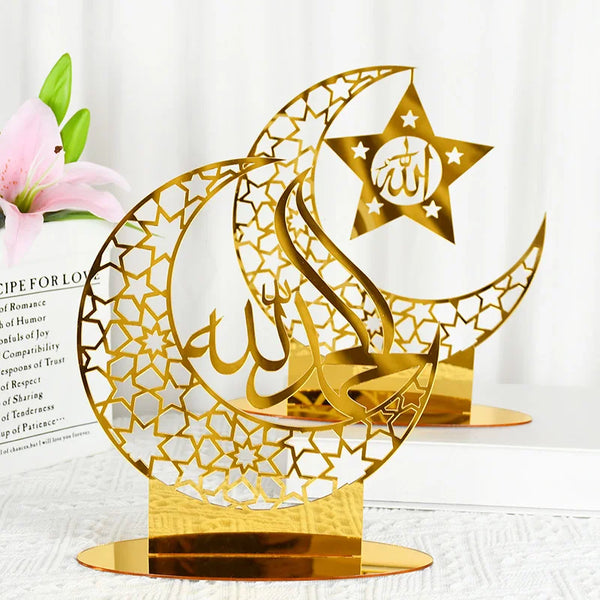 Celebrate Eid Mubarak with this Elegant Acrylic Mirror Decoration.