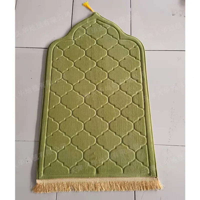 Embossed Luxury Prayer Mat Anti-Slip