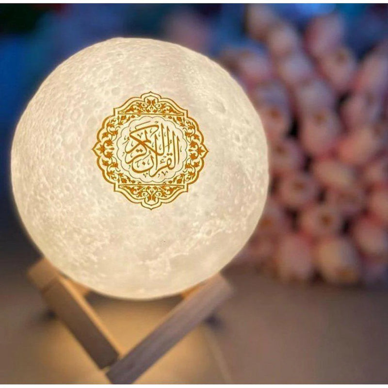 Quran Speaker Moon Lamp with Bluetooth Speaker and LED Stand