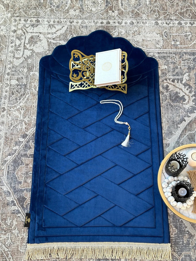 Premium Luxury Solid Color Prayer Mat - Anti-Slip