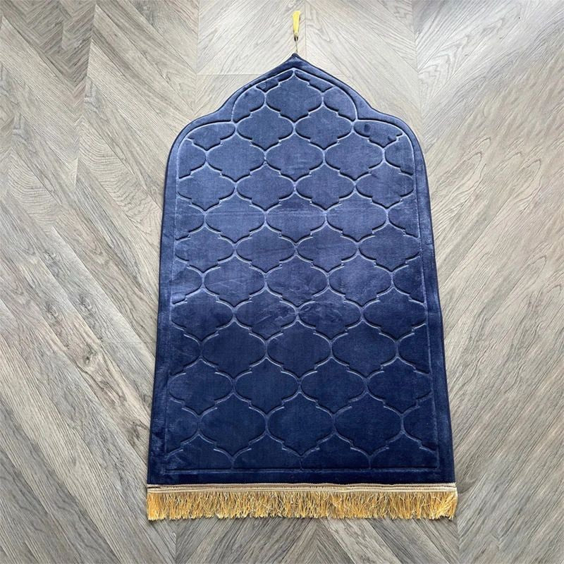 Embossed Luxury Prayer Mat Anti-Slip