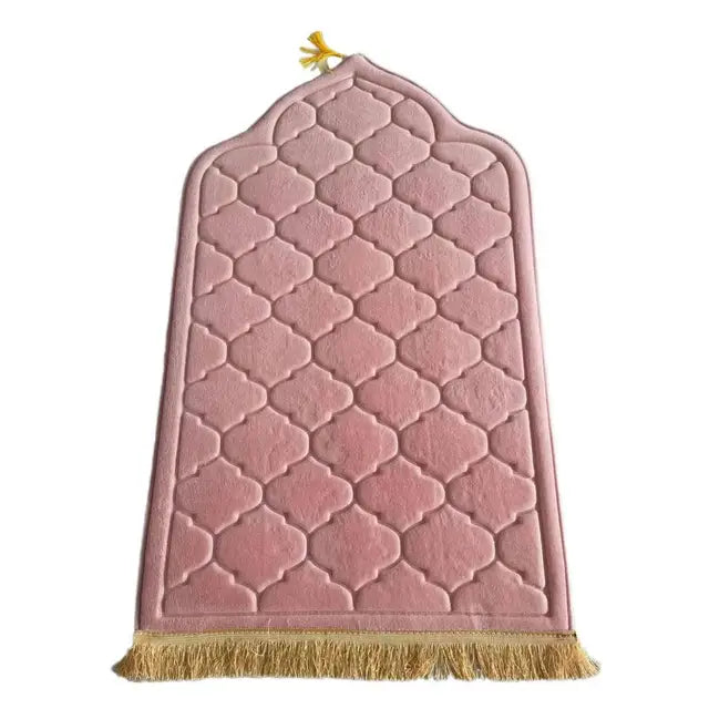 Embossed Luxury Prayer Mat Anti-Slip