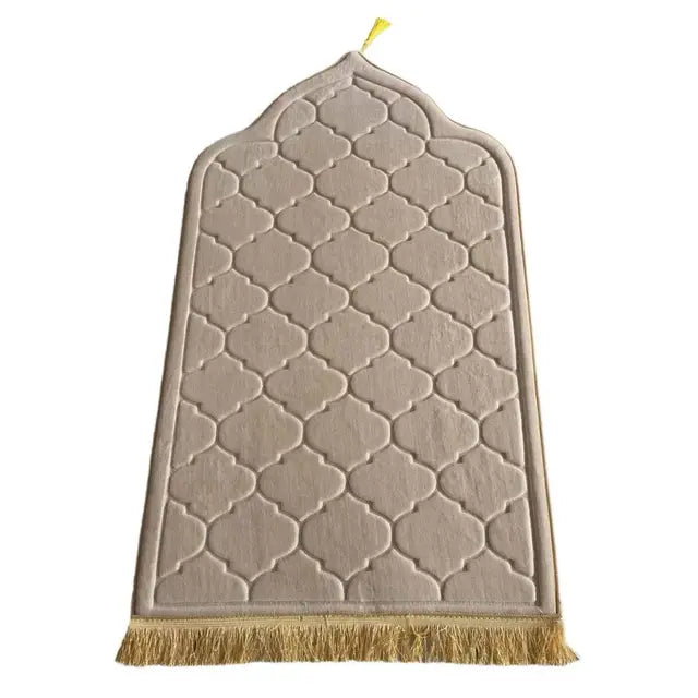 Embossed Luxury Prayer Mat Anti-Slip