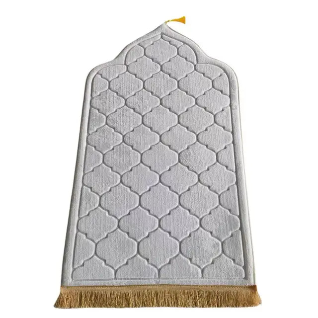 Embossed Luxury Prayer Mat Anti-Slip