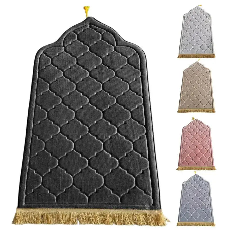 Embossed Luxury Prayer Mat Anti-Slip