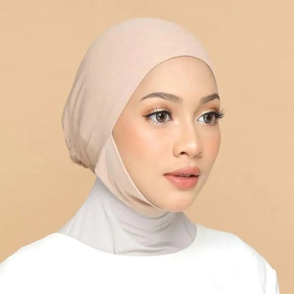 Mehrfarbiger Hijab mit elastischer Bandage